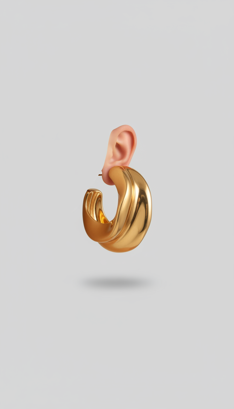 Pendientes escultóricos Mate