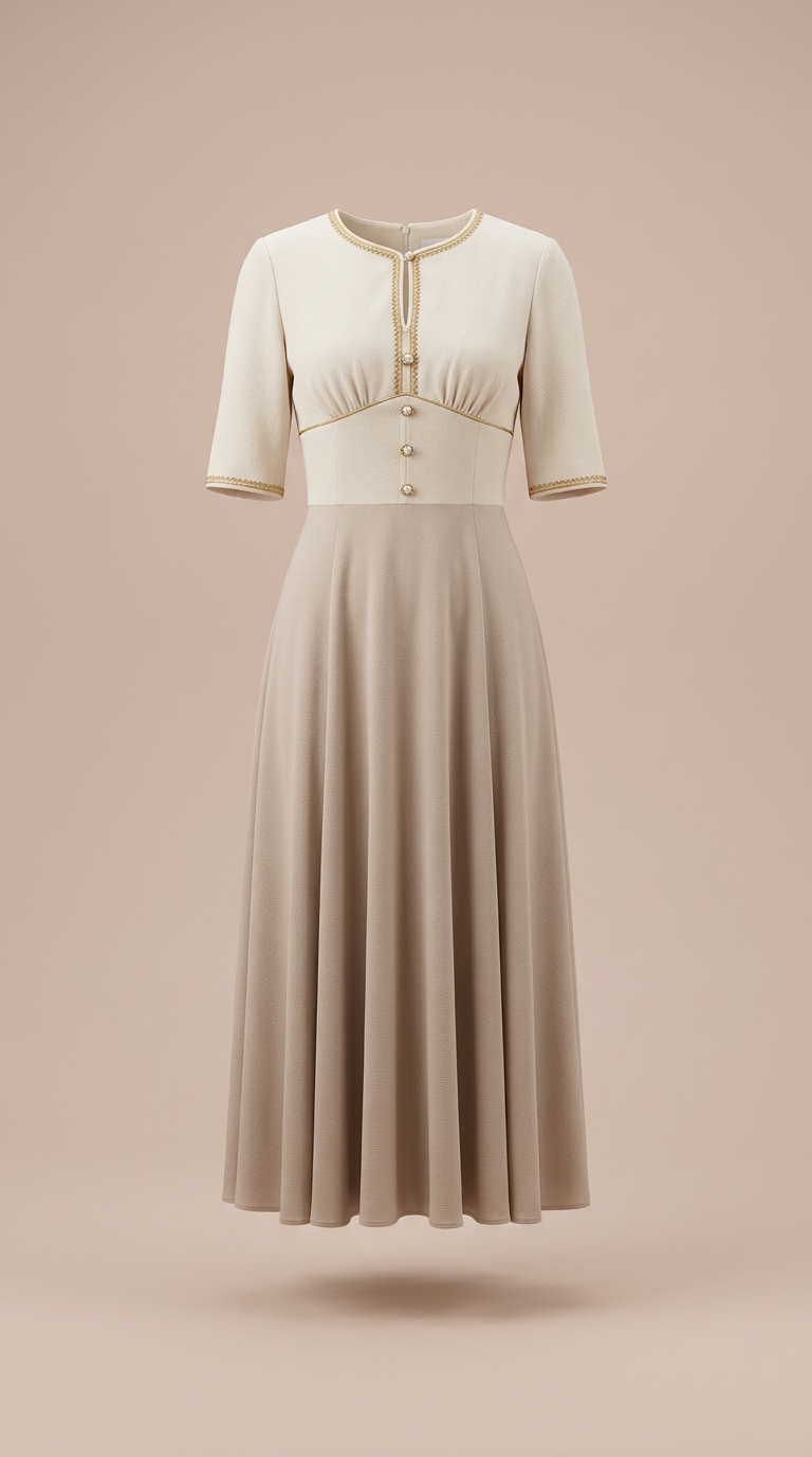 Vestido midi Perla